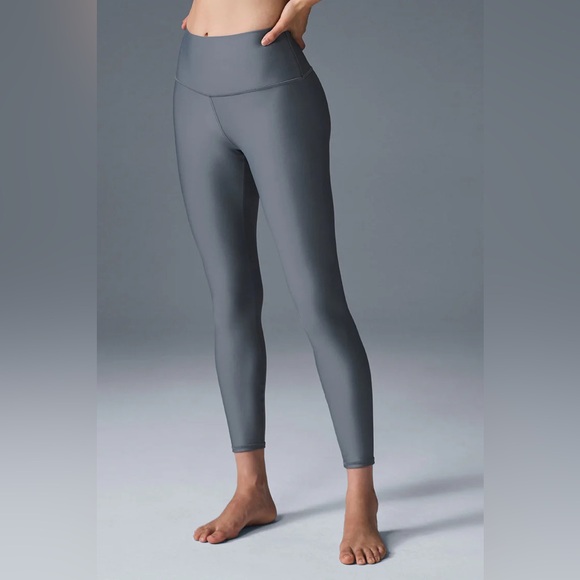 ALO Yoga Pants - ALO Yoga 7/8 High-Waist Airlift Legging Steel Gray S New